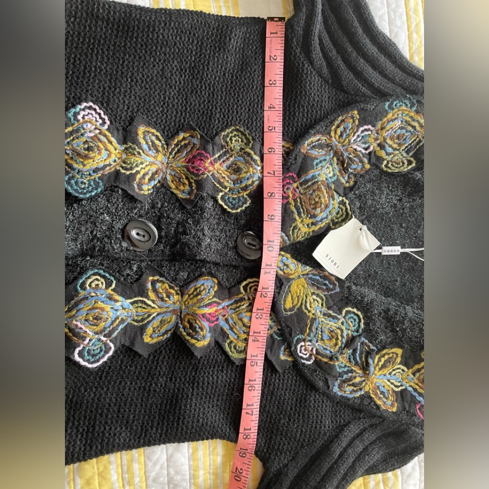 Sioni Black Cardigan, NWT - Picture 4 of 8